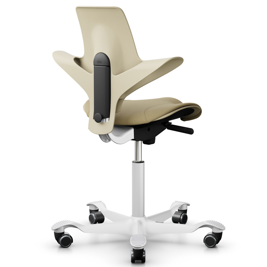 HAG Capisco Puls 8020 Sand  mit Stoff Light ochre Select (Gabriel) SC62097 - Ansicht von hinten