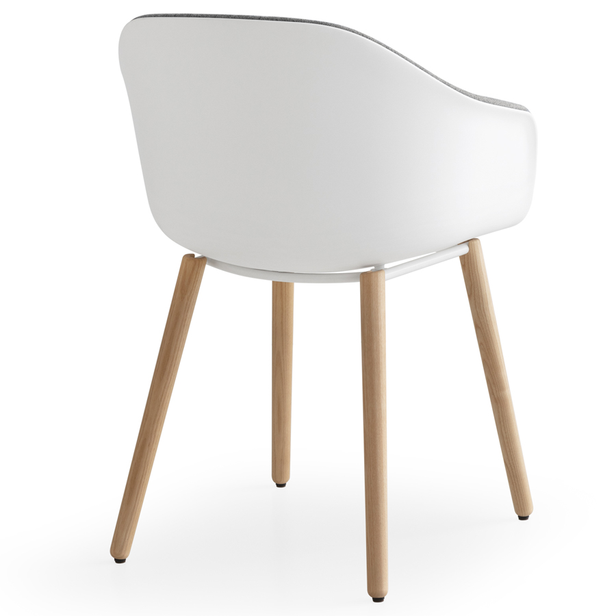 lapalma SEELA AC S313 Gestell Eiche gebleicht - Bezug Innenschale Remix 0123 - Rückseite