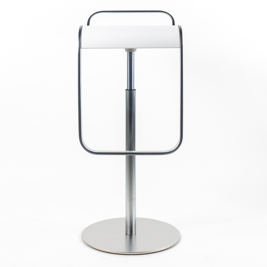 lapalma LEM S83 Barhocker | Sitz Fenix weiß | Höhenrückverstellung | Gestell verchromt