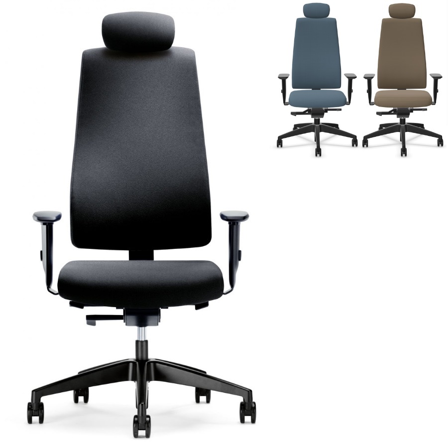 Interstuhl GOAL (322G) Bürostuhl mit Kopfstütze verschiedene Farben