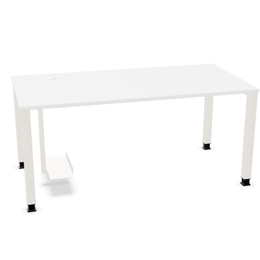 Palmberg Systo Tec Platte weiß mit Gestell weiß und CPU Halter