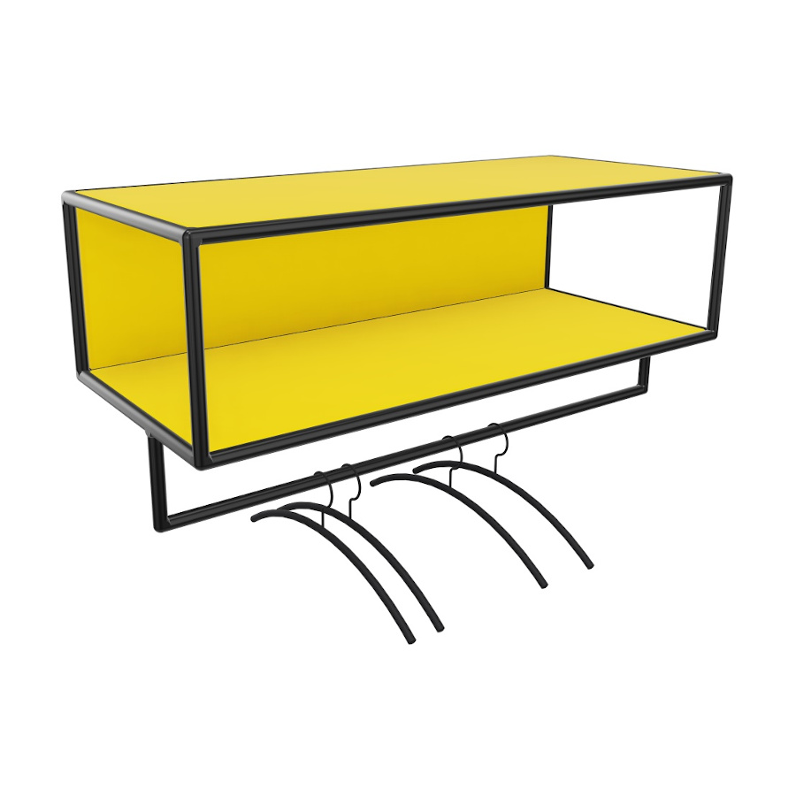 Bosse >Garderobe Black Edition Breite 100 cm in Le Corbusier