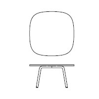 Vierbeinig und quadratische Platte