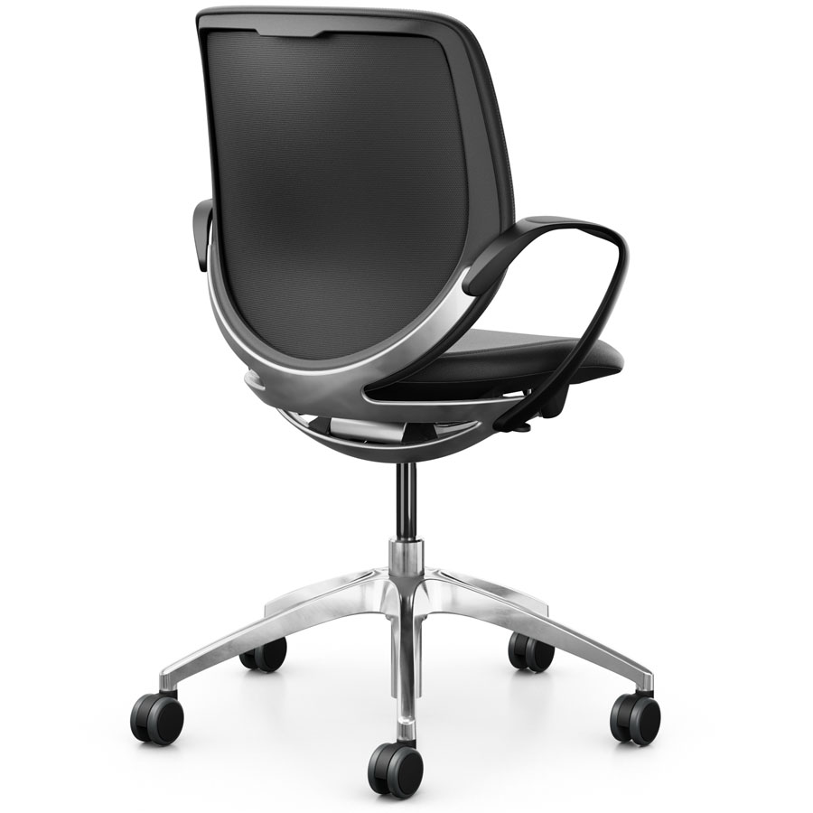 Giroflex 313 Drehstuhl mit Polsterrücken - Rückansicht