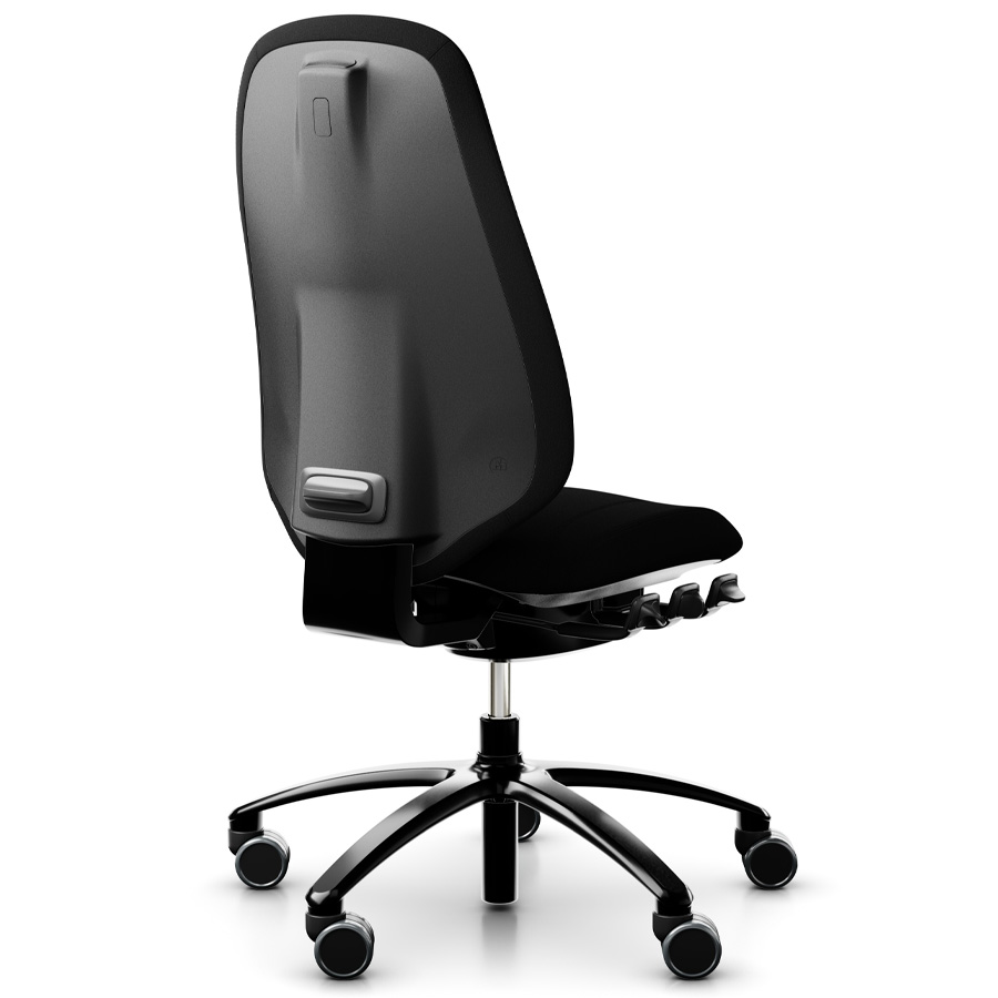RH Mereo 300 black hohe Rückenlehne - Stoff Xtreme schwarz - Rückansicht