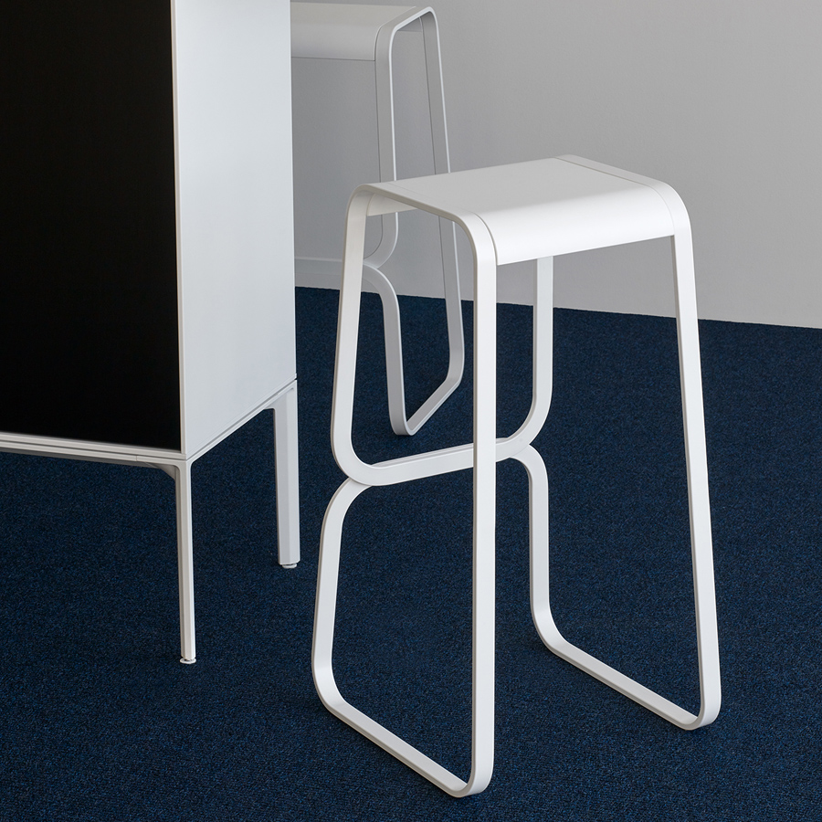 lapalma CONTINUUM Barhocker weiß