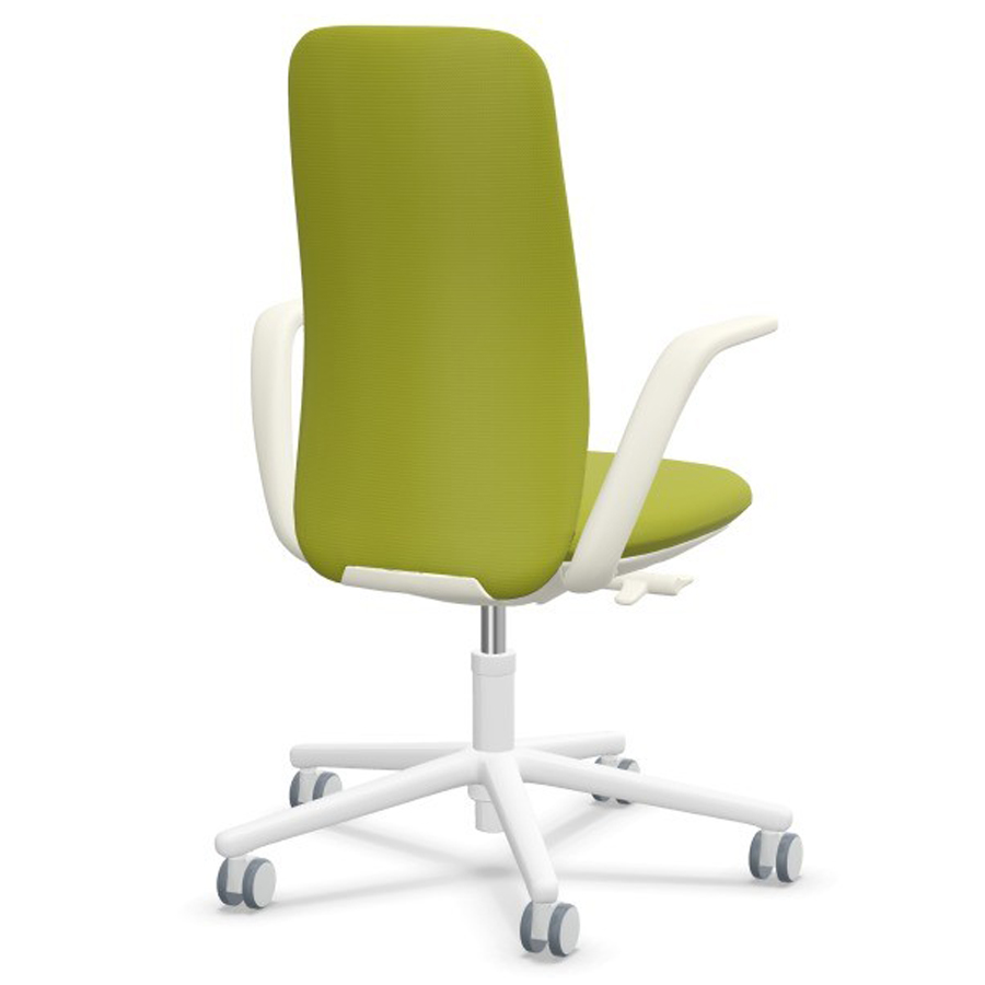 HAWORTH Nia Bürodrehstuhl - Rückenlehne mittelhoch - Bezug Convert grün - Rückseite