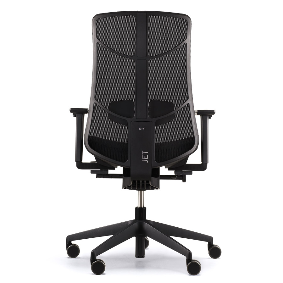 K+N JET.III SE Sonderedition Netzrücken schwarz - Rückansicht