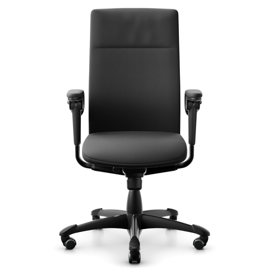 HAG Tribute 9021 Chefsessel schwarz Fußkreuz/Gestell schwarz - Frontansicht