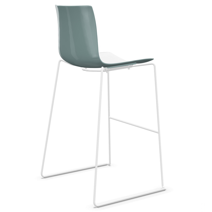 arper catifa 46 0471 barhocker zweifarbig petrol