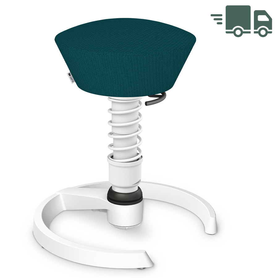 Aeris Swopper Cura petrolblau meliert | Gestell weiß | Gleiter