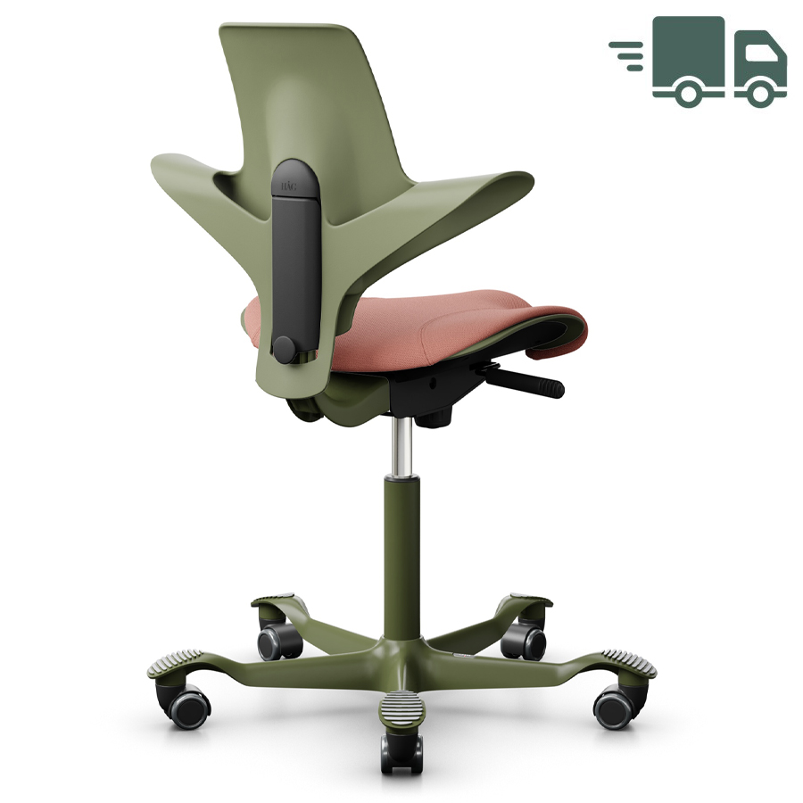 HAG CAPISCO PULS 8020 | Schale Moss | Bezug Select rosa | Gestell Moss Grey