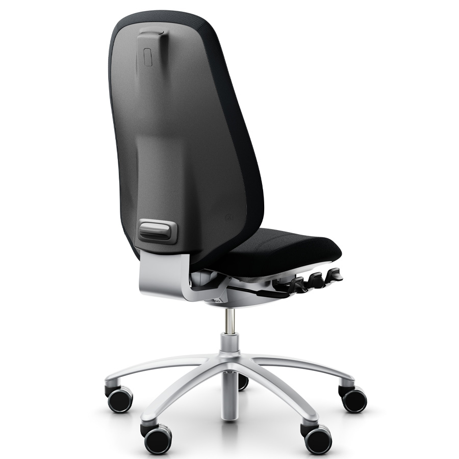RH Mereo 300 silver hohe Rückenlehne - Stoff Select schwarz - Seitenansicht