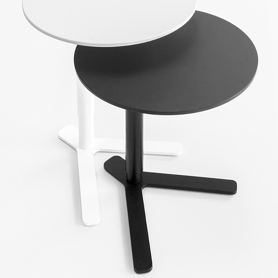 lapalma YO Beistelltisch schwarz und weiß