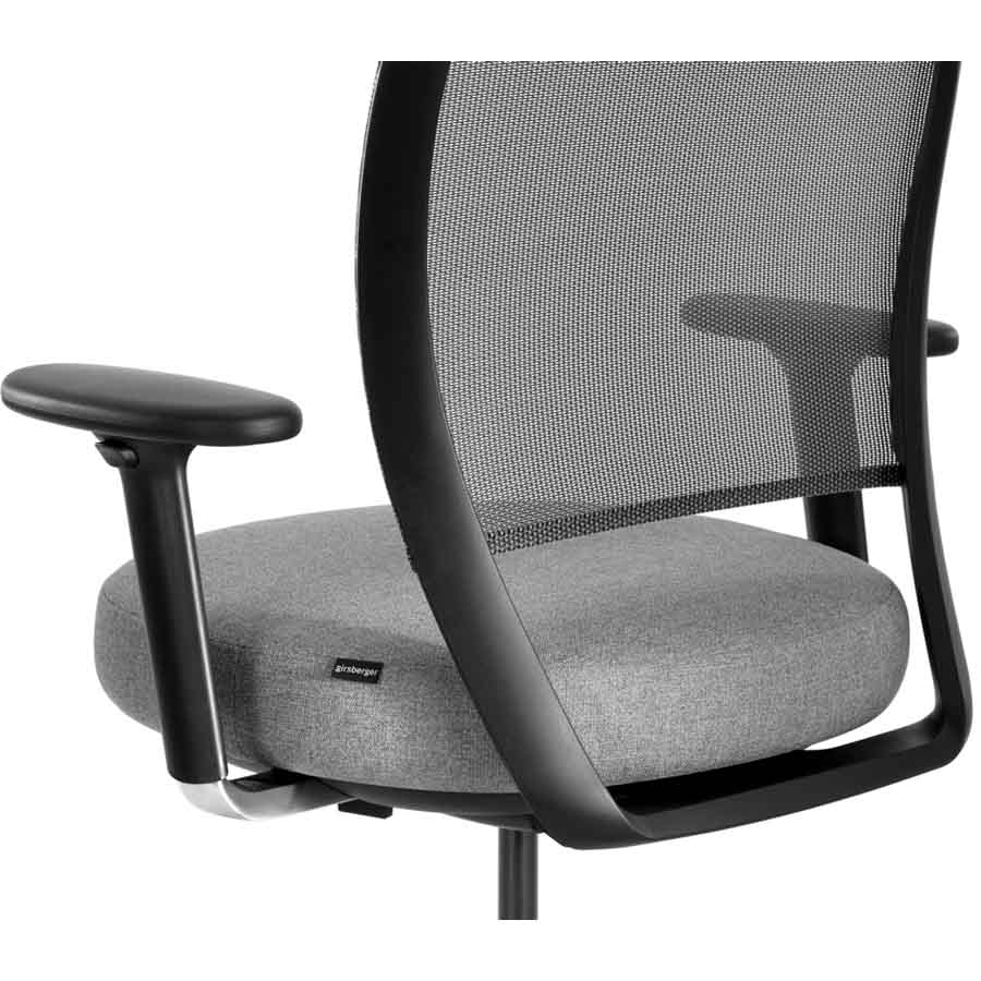 Girsberger Marva Netzrücken-Bürostuhl Homeoffice ohne Lumbalstütze - Rückansicht Detail