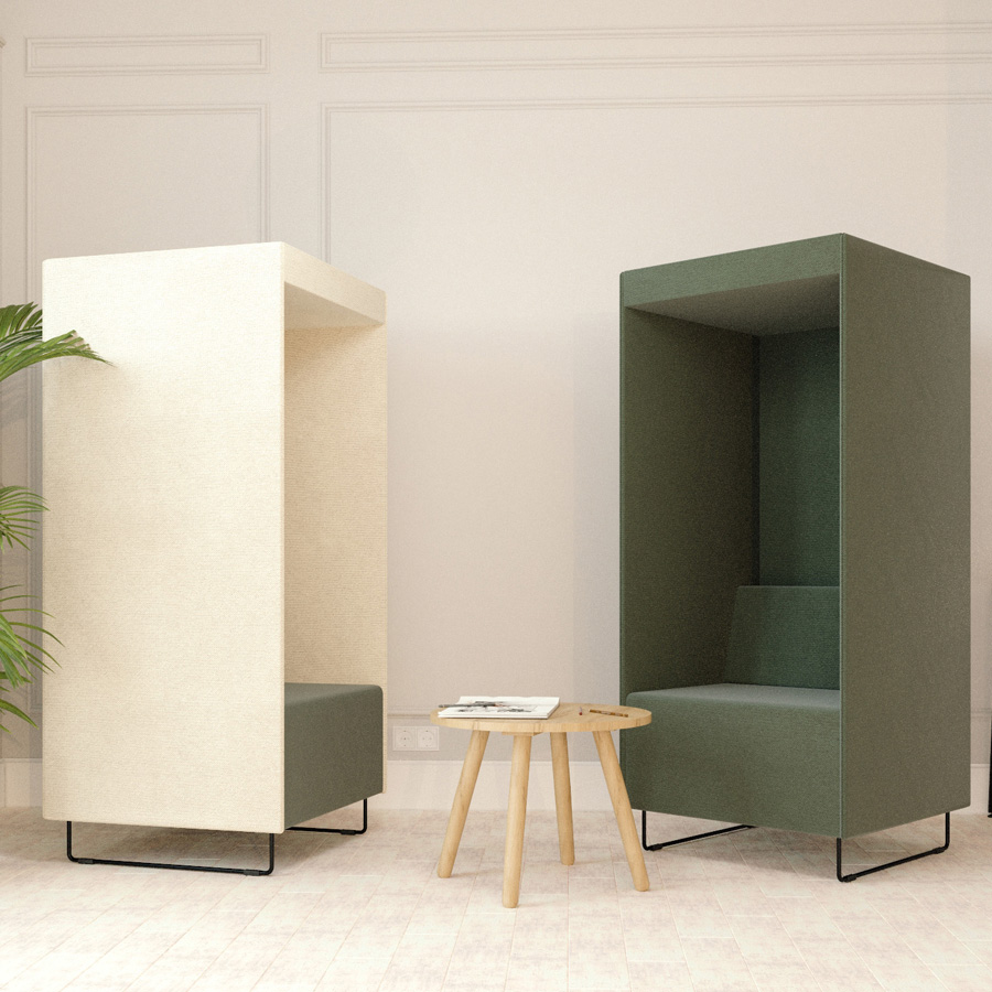 Bejot Quadra Phonebox in der Farbe grün und beige