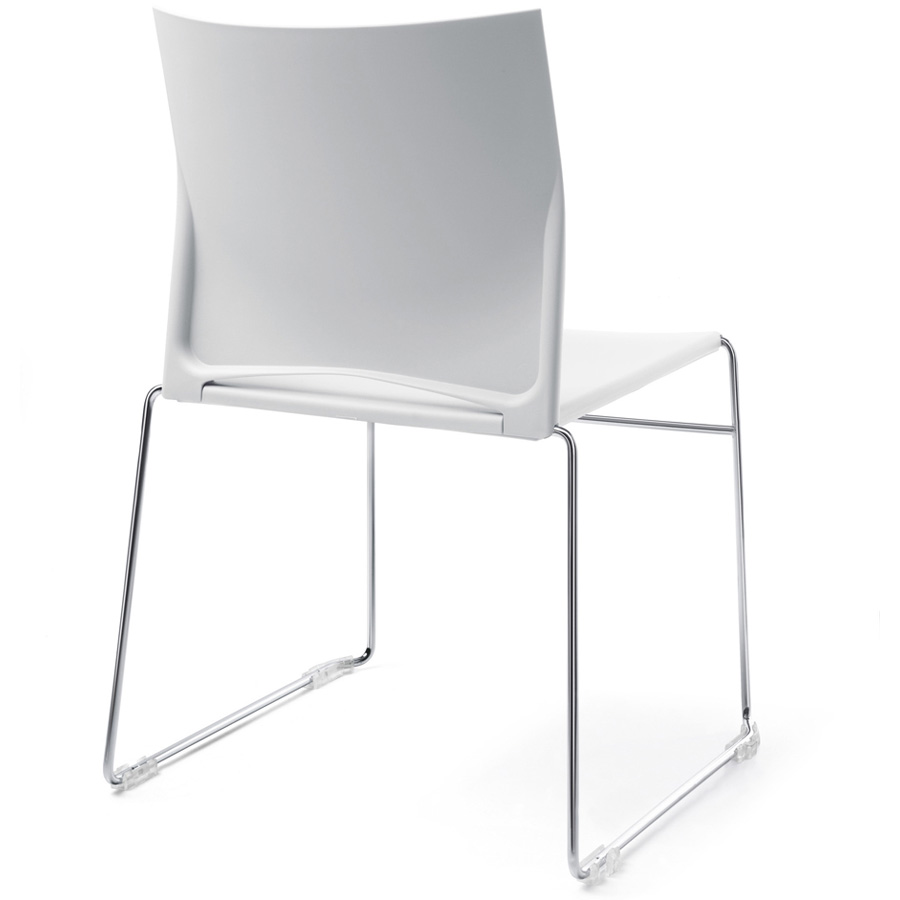 Profim Ariz 550V Kunststoff weiß - Gestell glanzverchromt - Rückseite