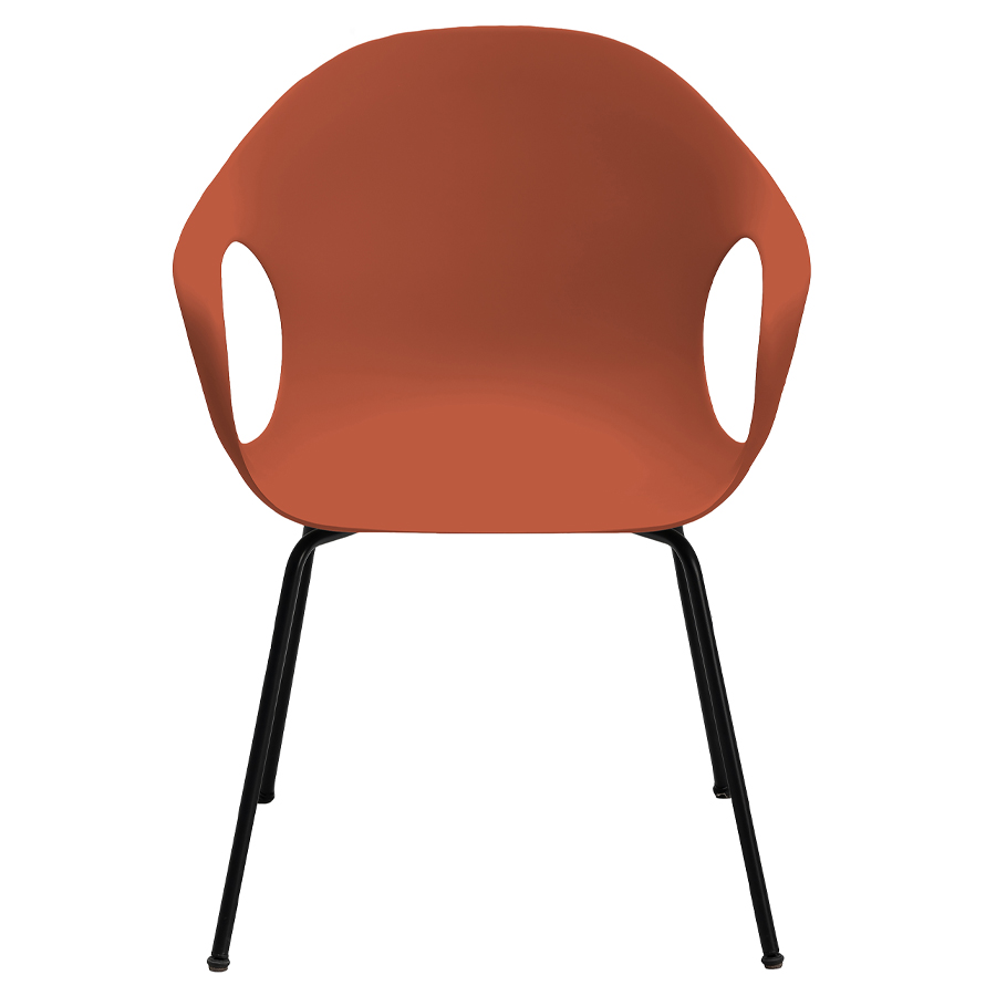 Kristalia Elephant Vierfuß | Schale terracotta | Gestell schwarz