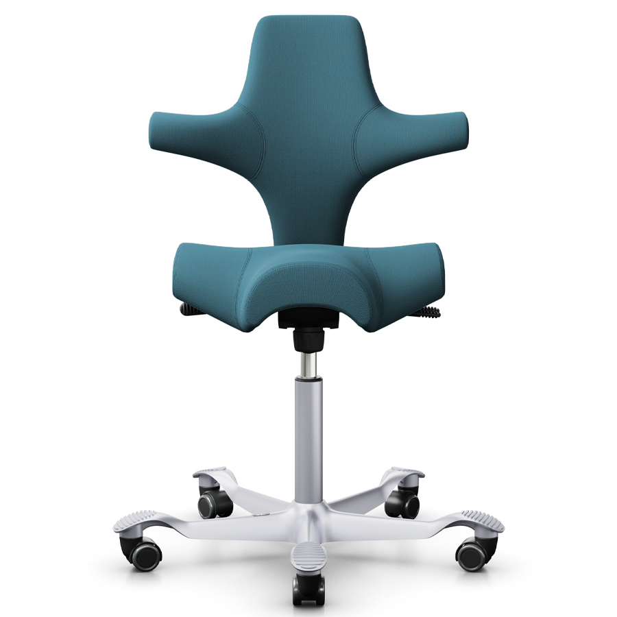 HAG Capisco 8106 | Stoff Nexus 010 petrol | Gestell silber