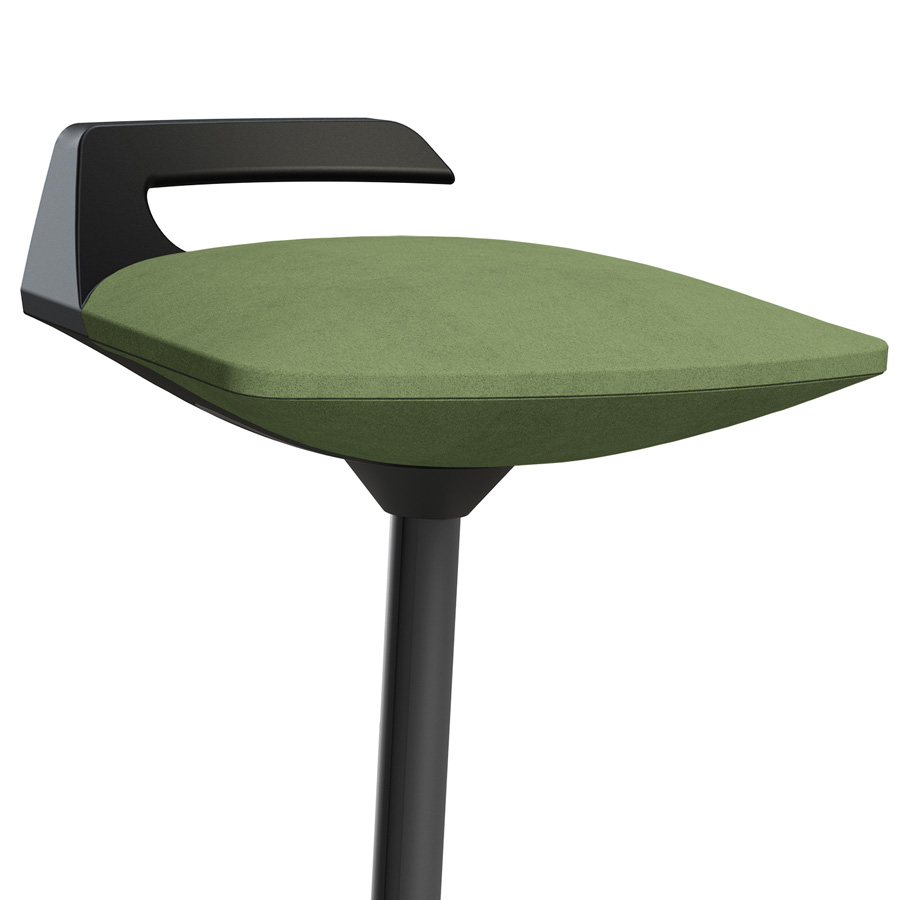 Aeris Muvman Mikrofaser grün High-Feder - Gestell schwarz