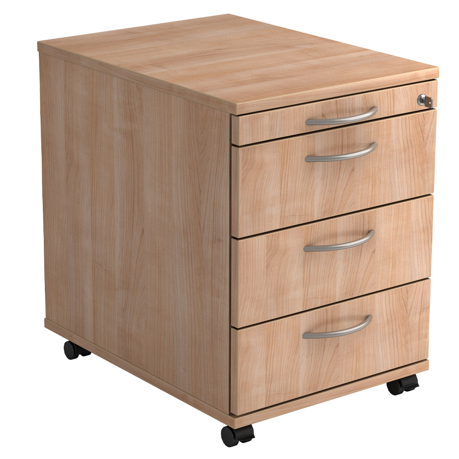 RWH Rollcontainer ROCK Nussbaum - Bogengriff Kunststoff