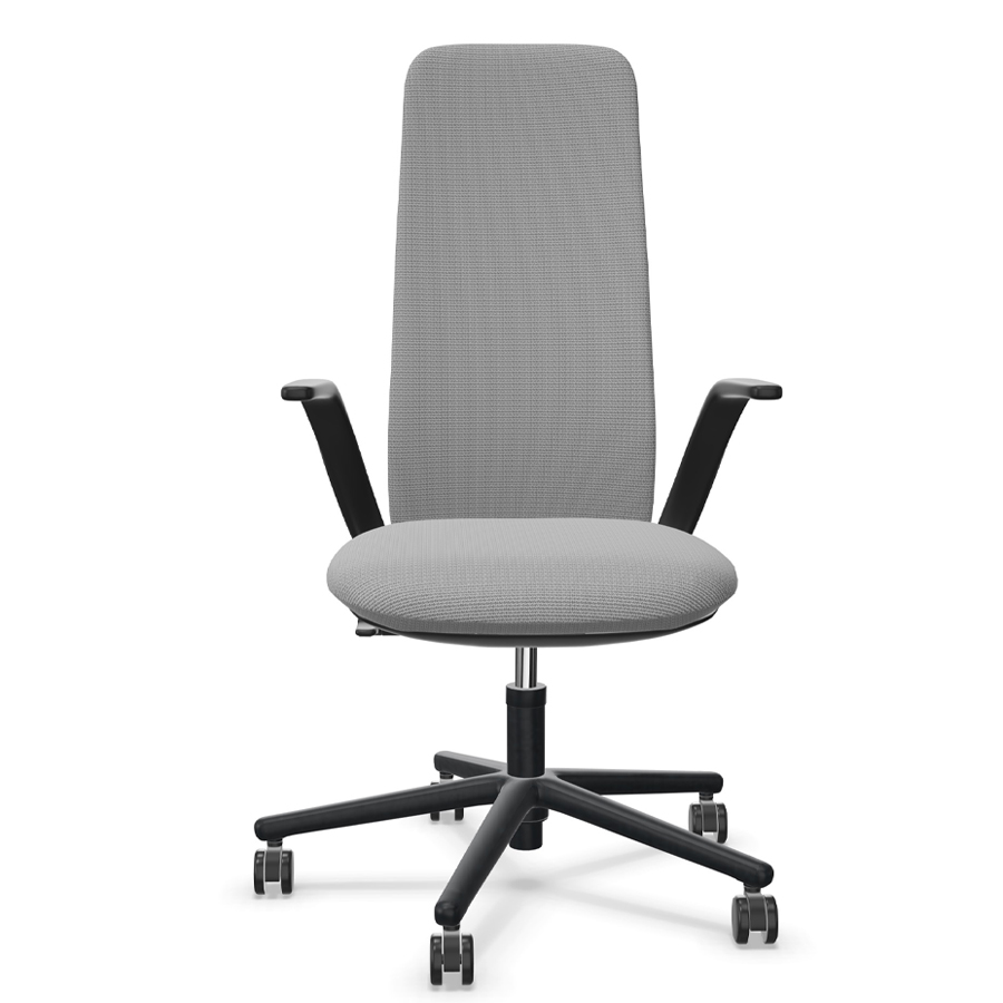 HAWORTH Nia grau hohe Rückenlehne - Frontansicht