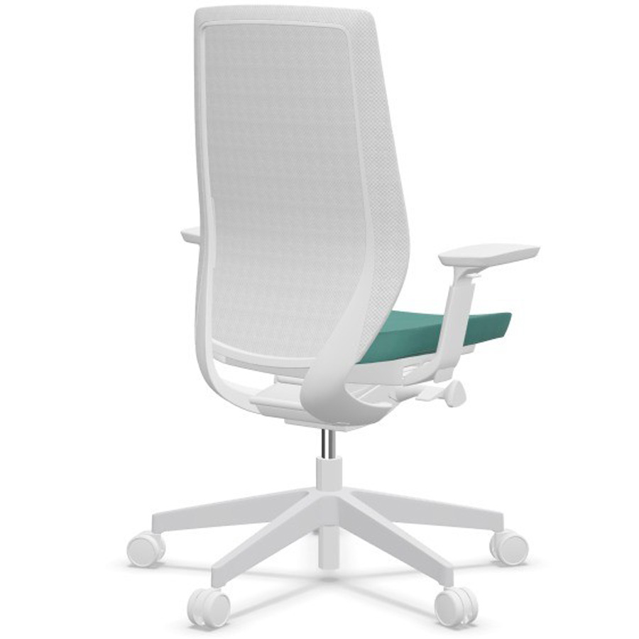 Profim AccisPro mit Netzrücken weiß und Sitzbezug EVO petrol EV24