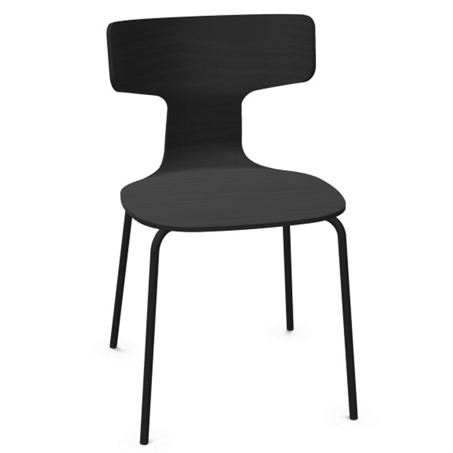 lapalma FEDRA S200 Gestell Metall schwarz pulverbeschichtet - Schale Eiche schwarz offenporig