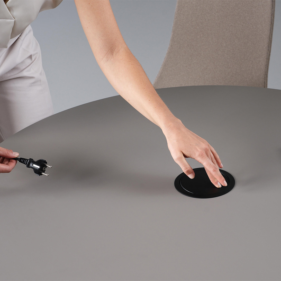 narbutas PARTHOS Meeting Table mit Kabeldurchlass