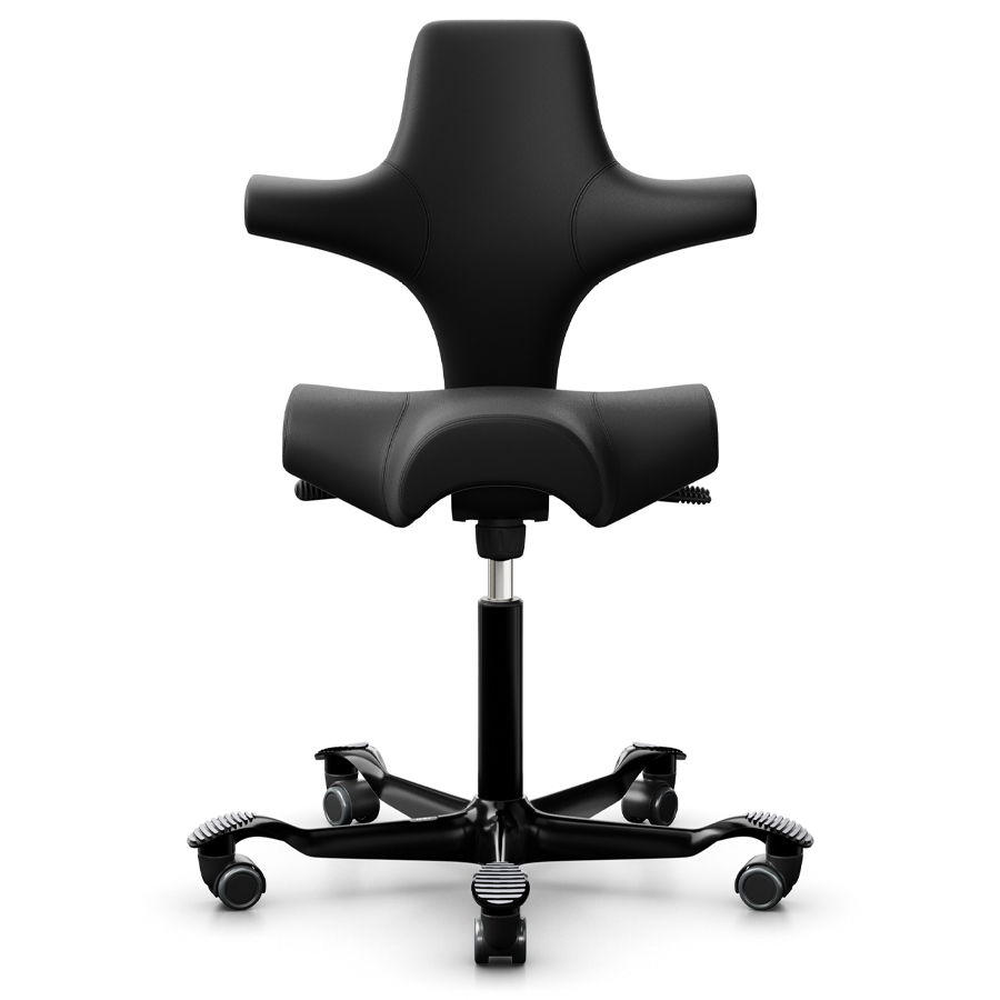 HAG Capisco 8106 Kunstleder schwarz | Gestell schwarz | Front