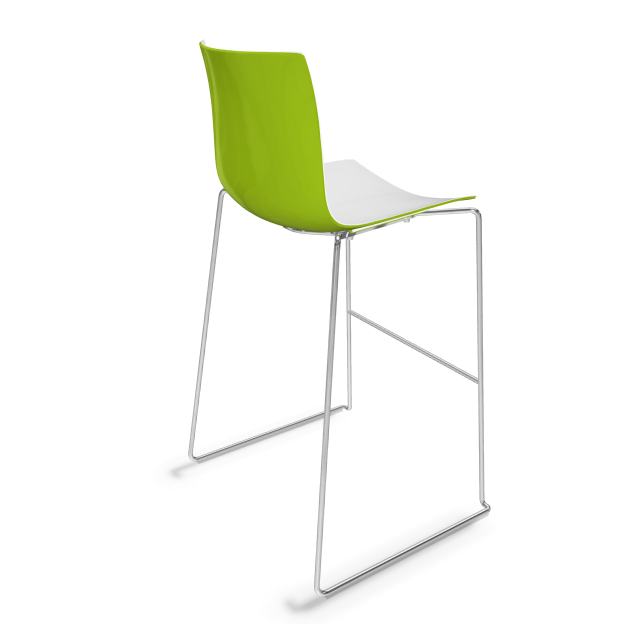 arper catifa barhocker grün weiss