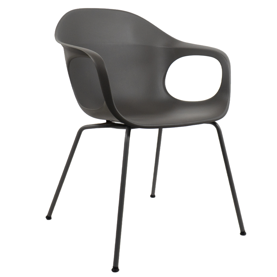 Kristalia ELEPHANTINO Stuhl mit Vierfußgestell Farbe londongrau