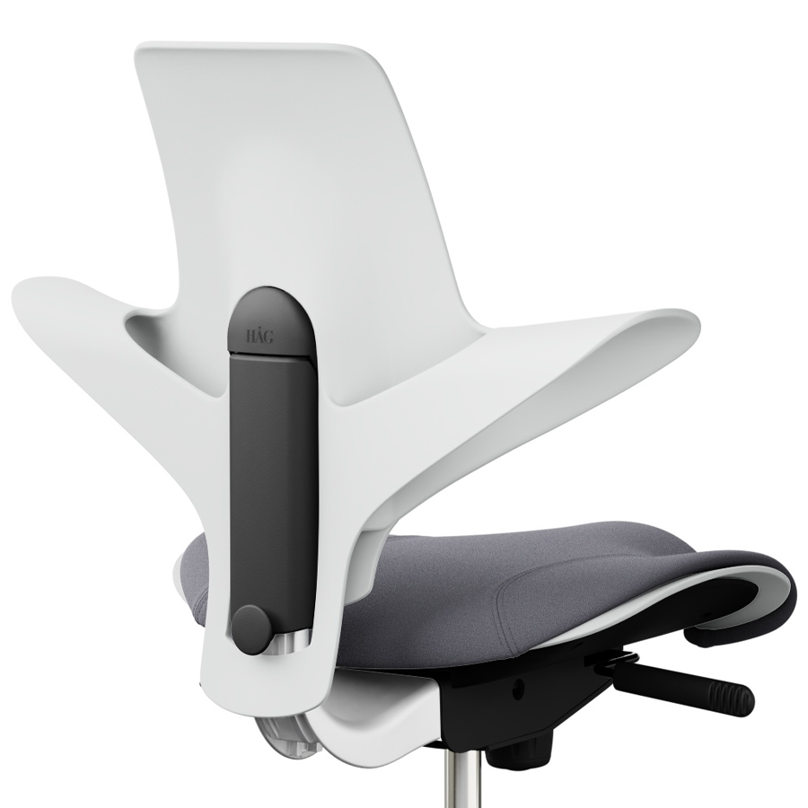 HAG CAPISCO PULS 8020 weiß | Stoff Xtreme 081 grau | Gestell weiß