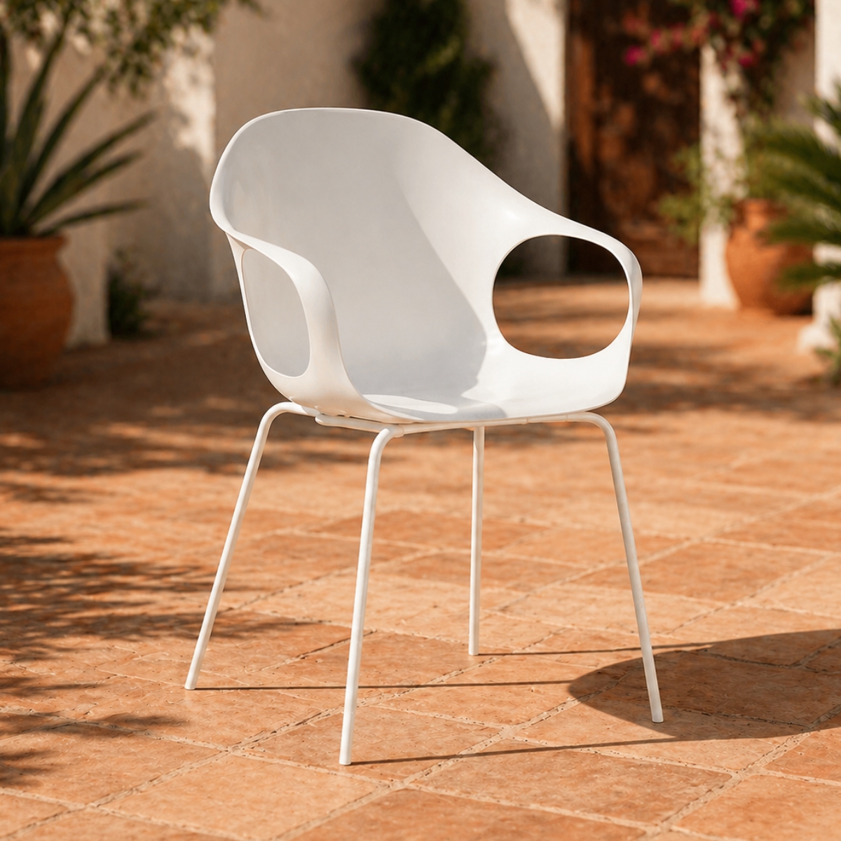 Kristalia ELEPHANT Gartenstuhl | Vierfußgestell | verschiedene Farben