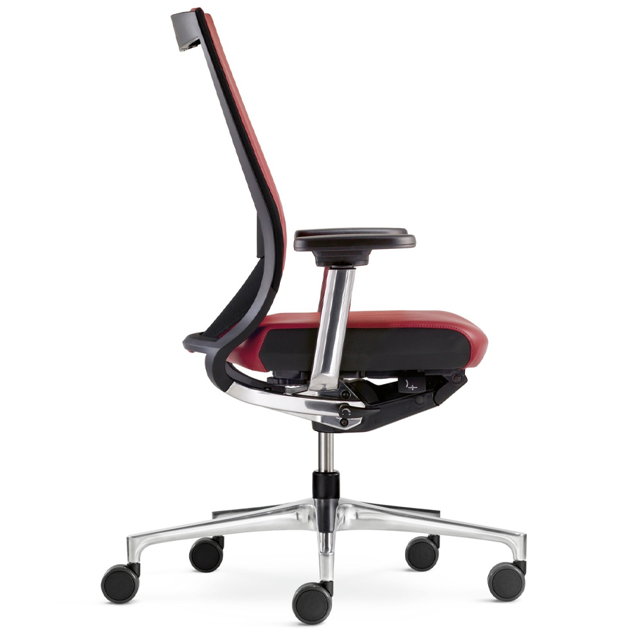 Klöber Duera (due98) 3D-Netzrücken mit Softpolsterauflage - Seitenansicht