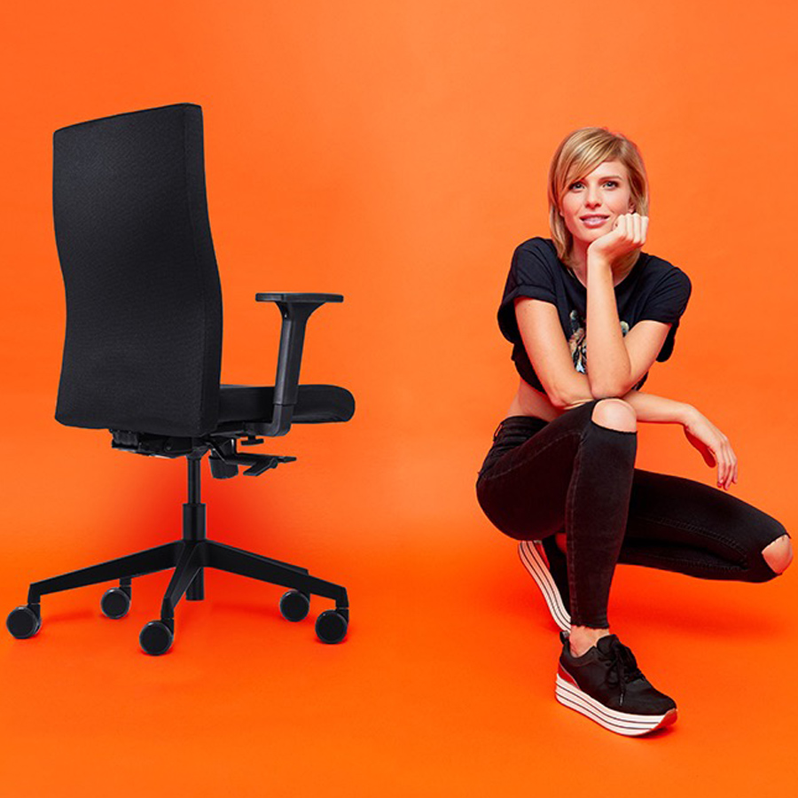 Trendoffice to-strike work task 9248 Drehstuhl in Schwarz