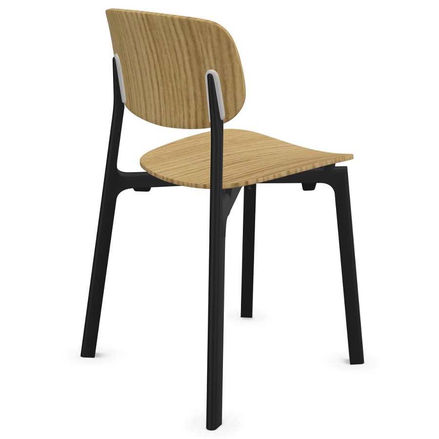 Kristalia COLANDER europäische Eiche, schwarzes Gestell