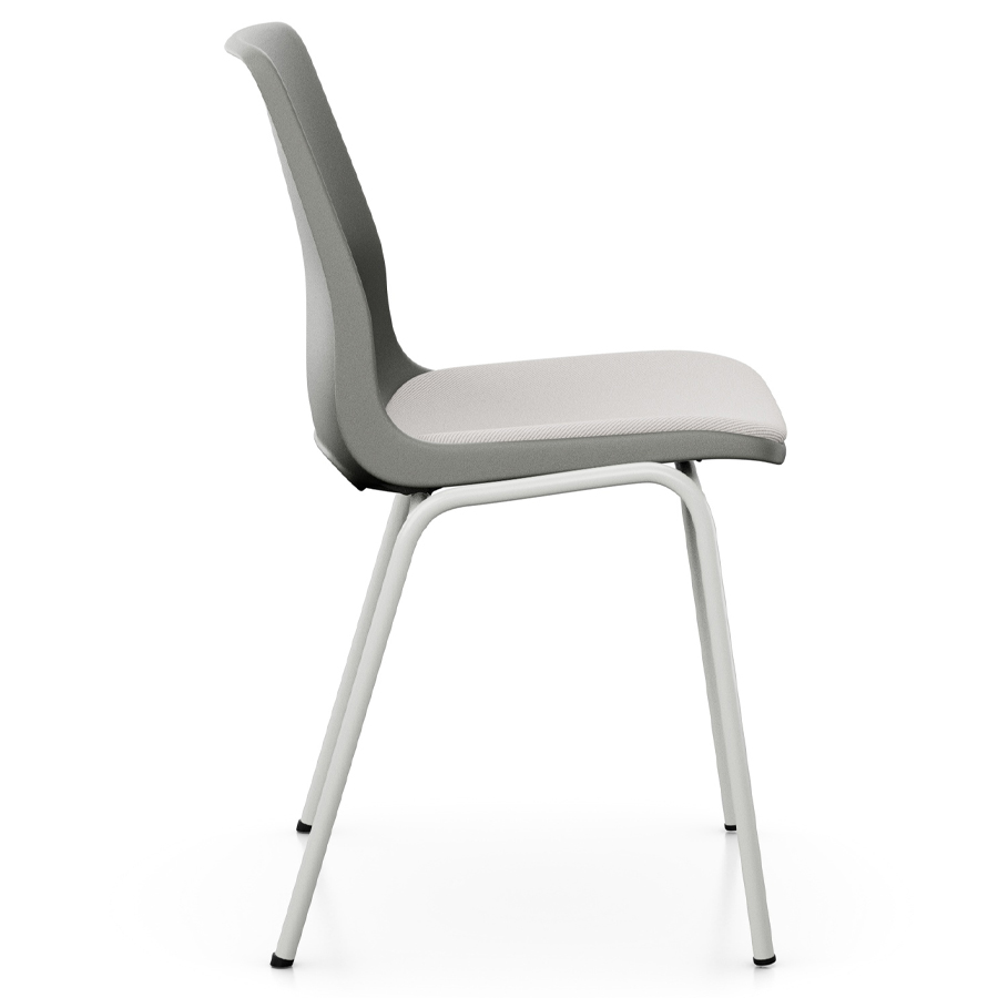 Profim Ana Sitz gepolstert | Schale charcoal | Gestell misty | Bezug oceanic oci014