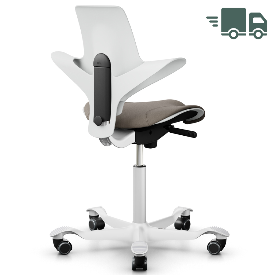 HAG CAPISCO PULS 8020 White Edition mit Stoff Select lehm