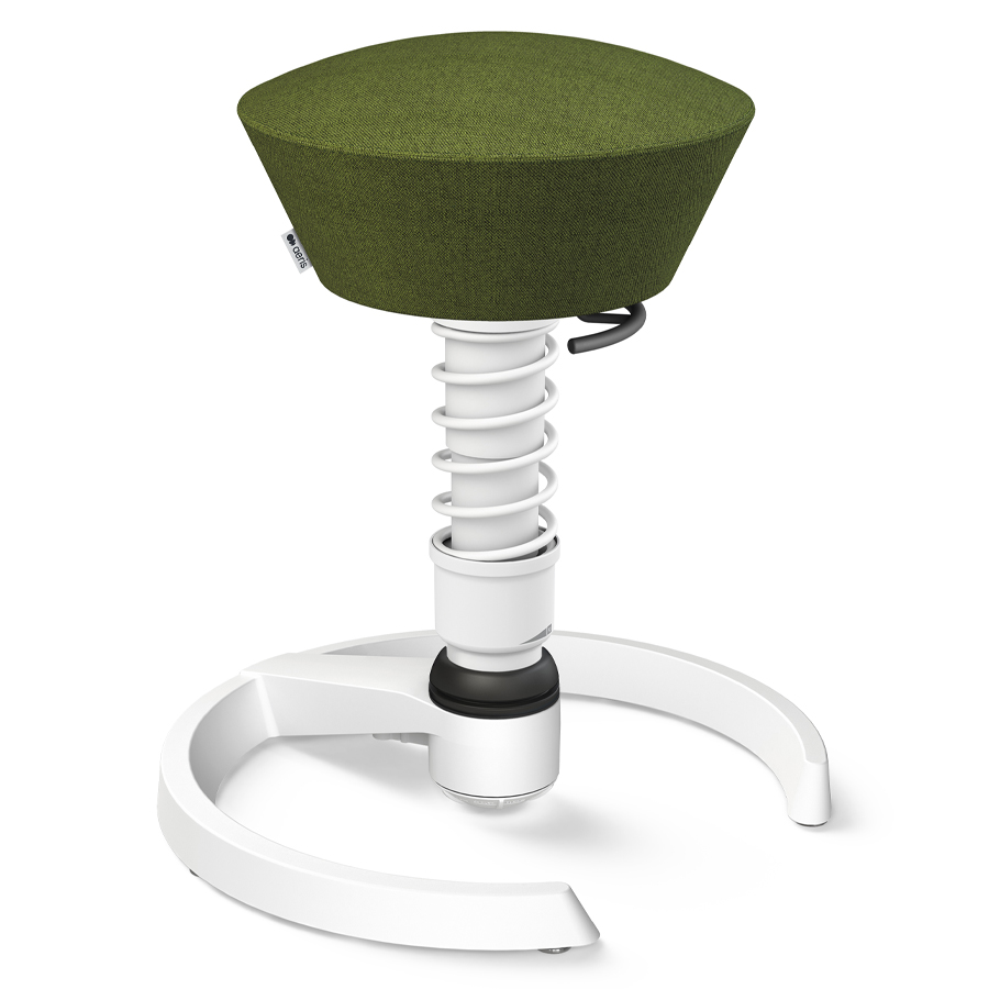 Aeris Swopper Capture Wolle grün meliert - Gleiter - Gestell weiß - Standardfeder