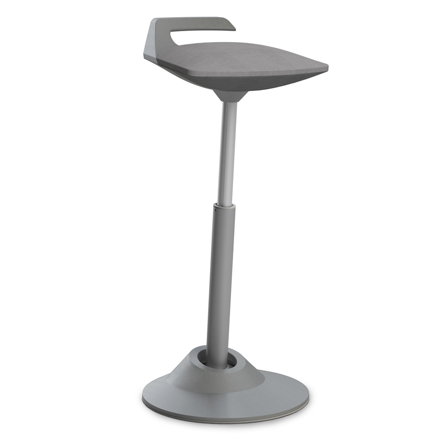 Aeris Muvman Mikrofaser grau High-Feder - Gestell grau