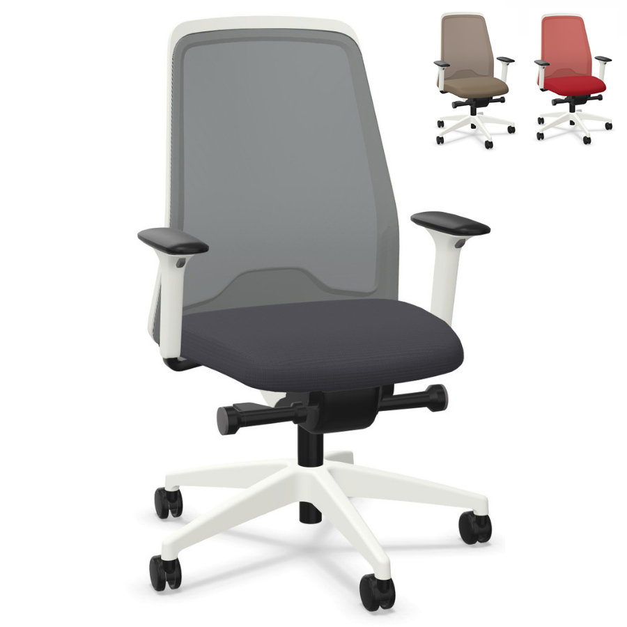 Interstuhl EVERYis1 (EV211) Bürostuhl weiß mit Netzrücken viele Farben