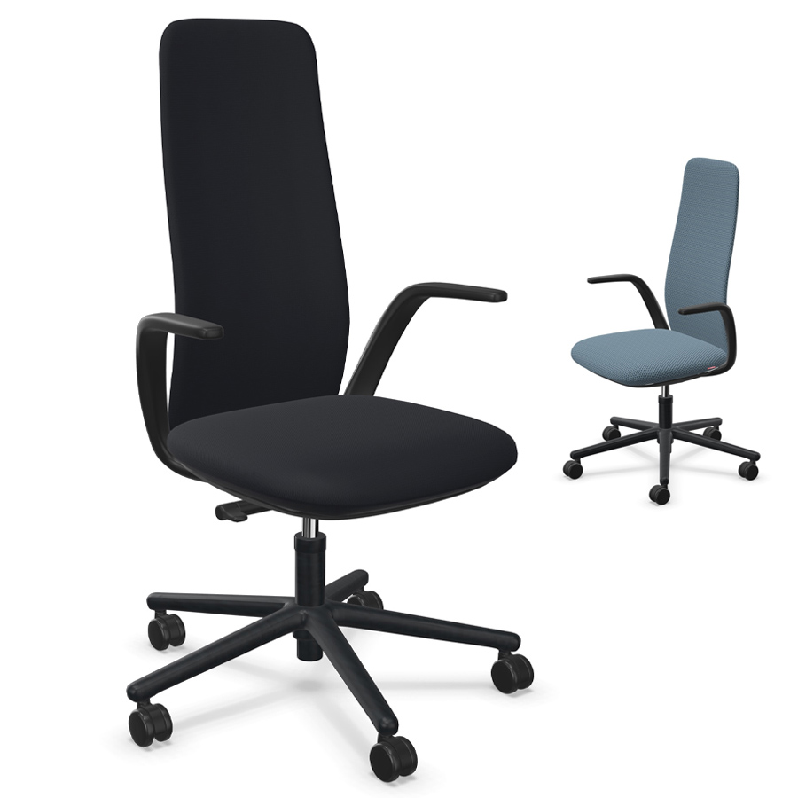 HAWORTH Nia schwarz hohe Rückenlehne