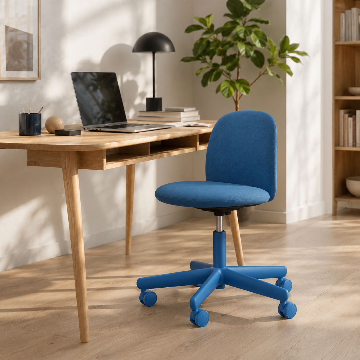 HAG Minu Stoff Main Line Flax Blau und Gestell Sky