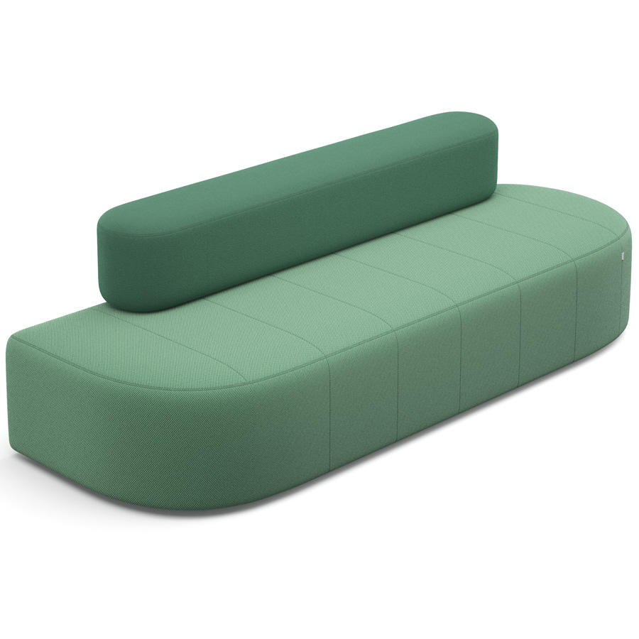 Profim Revo Sitzelement 240 breit Stoff Cura 68186 und Rückenlehne Stoff Synergy LDS49