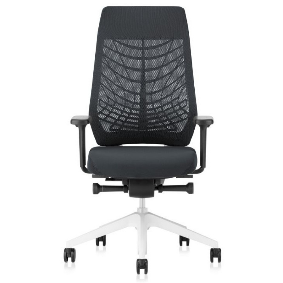 Interstuhl JOYCEis3 JC217 Bürostuhl mit Netzrücken Farbe Anthrazit - Vorderansicht