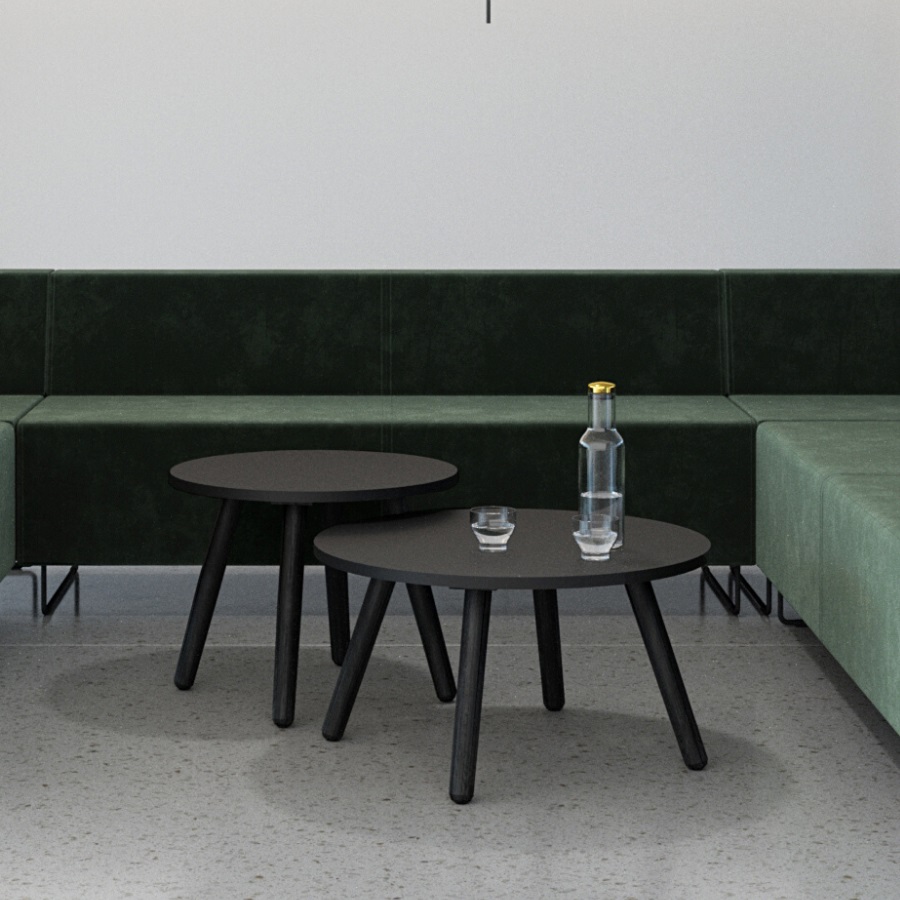 Bejot TB 74 Beistelltische schwarz Gestell Holz