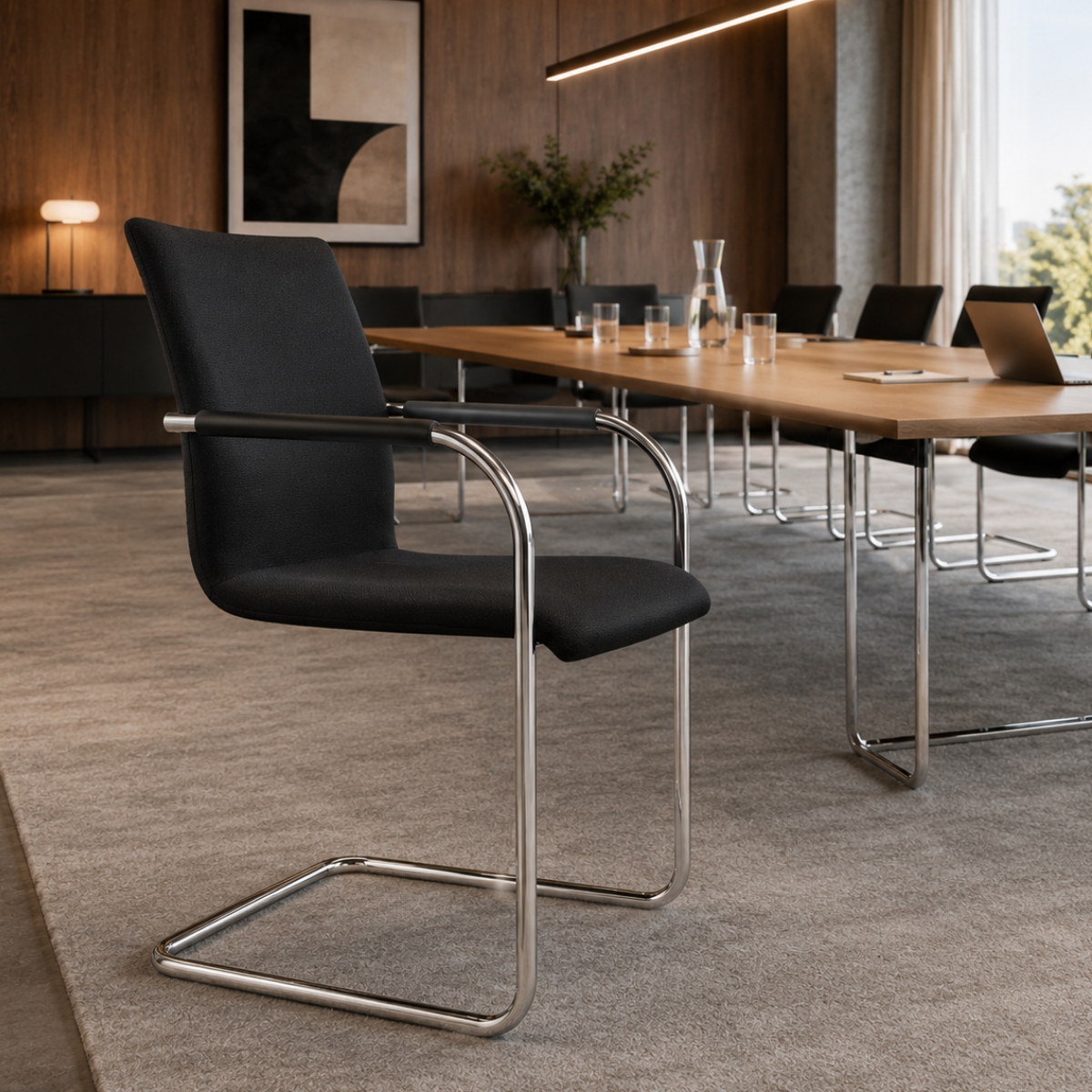 THONET S 55 PF Evo Konferenzstuhl freischwinger