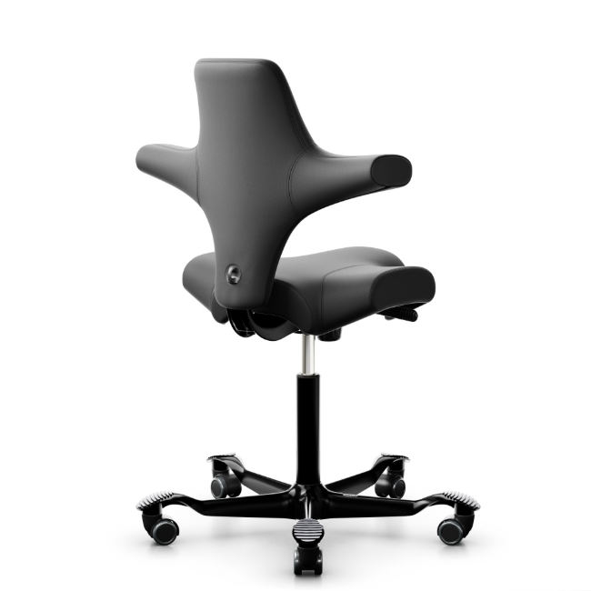 HAG Capisco 8106 Leder Grau Gestell schwarz