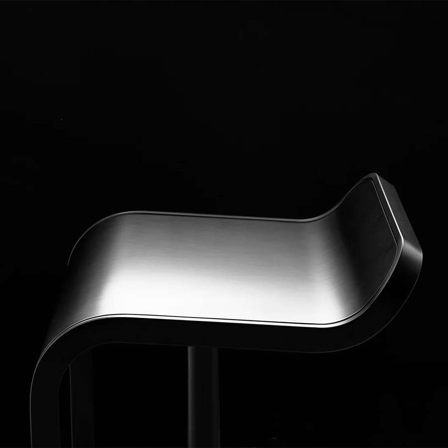 lapalma LEM S80 Barhocker | Sitzfläche schwarz lackiert